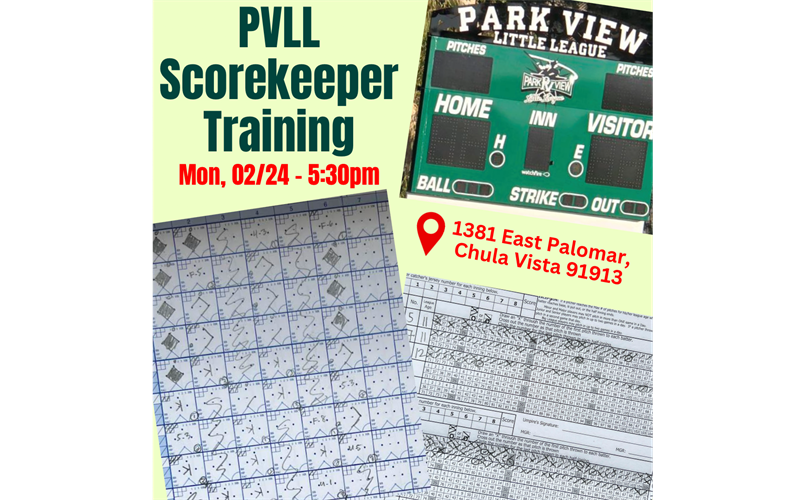 PVLL Scorekeeper. Training